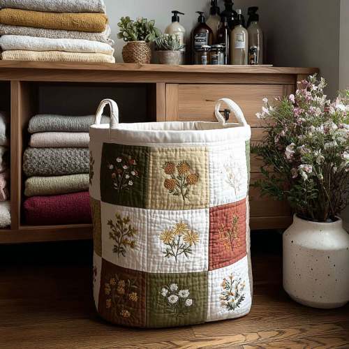 Petal Prism Quilted Laundry Basket NCU0PTT750 – Quiltnest