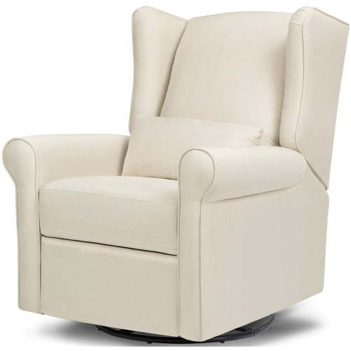 DaVinci Hayden Glider Rocking Chair with 360-Degree Swivel and Recline, Indoor, Off-White