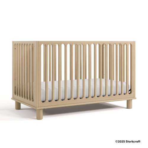 Sicily® Deluxe 3-in-1 Convertible Crib with Bonus Toddler Guardrail