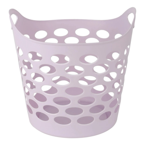 Purple Flexible Laundry Hamper, 30l