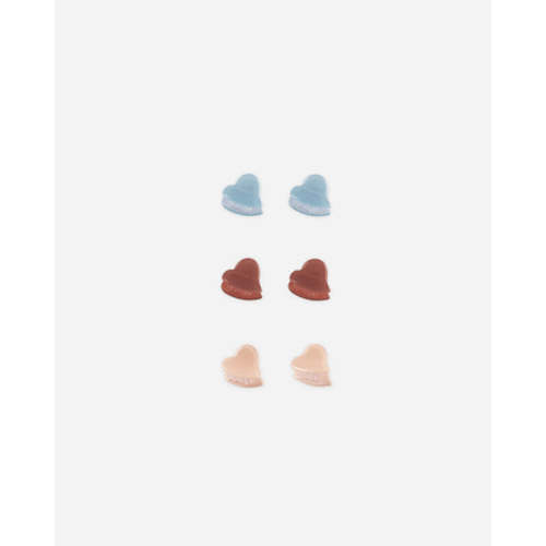 Heart Mini Clips || Light Blue, Poppy, Shell