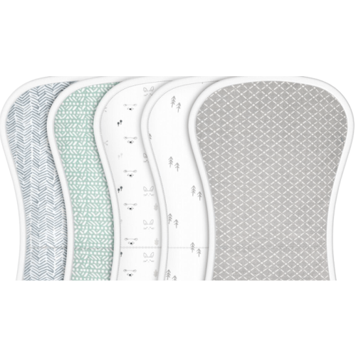Organic Burp Cloths - 5-Pack