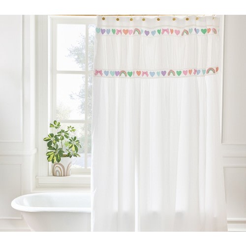 Stoney Clover Lane Embroidered Shower Curtain