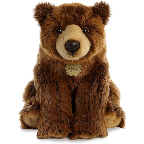 Aurora® Realistic Miyoni® Grizzly Stuffed Animal - Lifelike Detail - Cherished Companionship - Brown 15 Inches