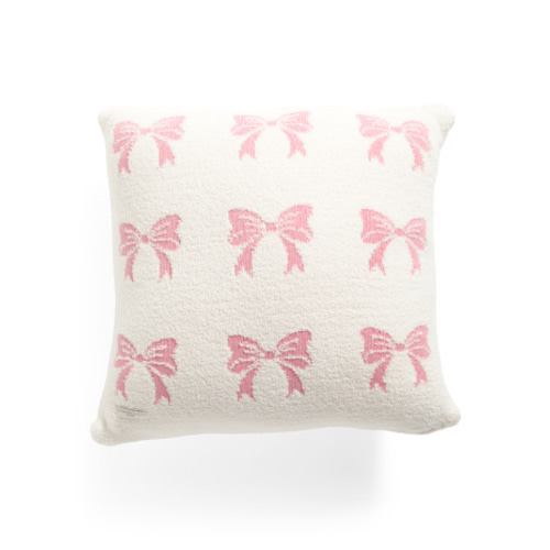 20x20 Bows Feather Knit Pillow | Throw Pillows | Marshalls