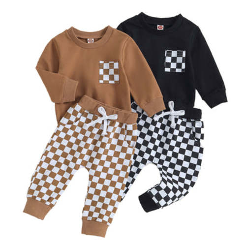 RACER Checkered Outfit - Hazel & Bo