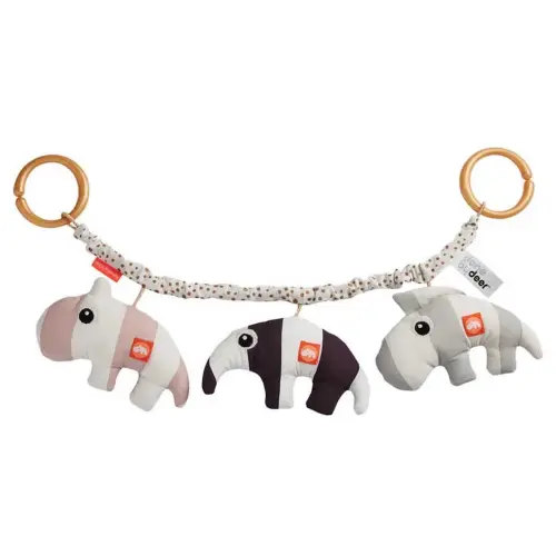 Done by deer Friends Pram Toy Deer Pink | Kidinn