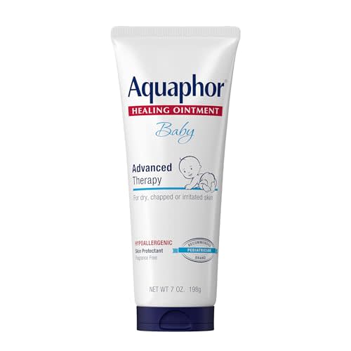 Aquaphor Baby Healing Ointment Advanced Therapy Skin Protectant, Dry Skin and Diaper Rash Ointment, 7 Oz Tube