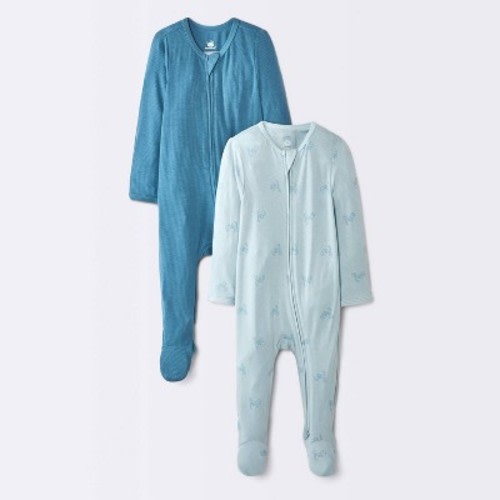 Baby Boys' 2pk Tricycles So Very Soft Modal blend Sleep and Play - Cloud Island™ Blue 3-6M