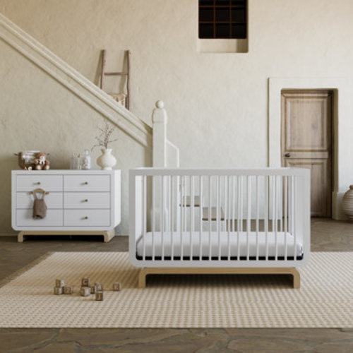 Storkcraft Santorini 5-In-1 Convertible Crib And 6 Drawer Dresser 2-Piece Nursery Set & Reviews | Wayfair