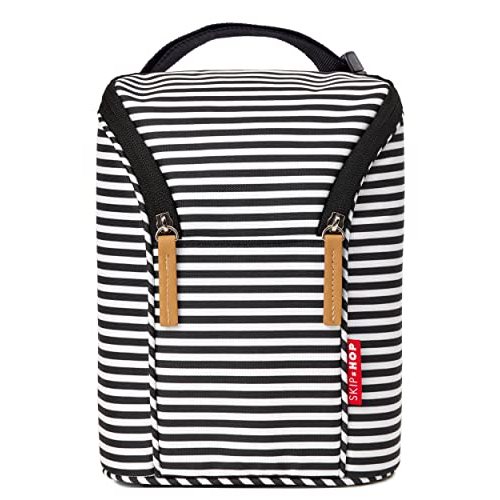 Skip Hop Baby Breastmilk Cooler Insulated Bottle Bag, Grab & Go, Chevron
