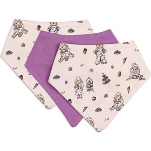 x Paddington© Assorted 3-Pack Organic Cotton Bandana Bibs
