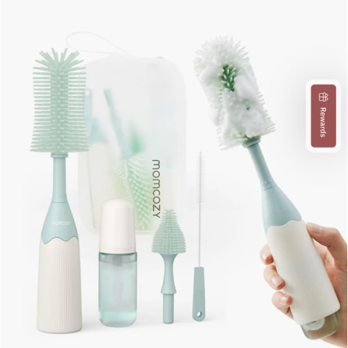 Momcozy Innovative Push-Press Design Bottle Brush Kit