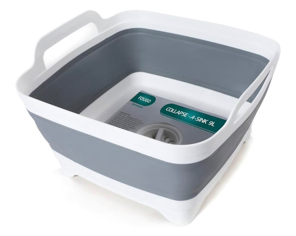 FOSJGO Collapsible Dish Basin with Drain Plug