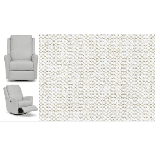 Gracie Power Swivel Glider Recliner in PEARL | Twinkle Twinkle Little One