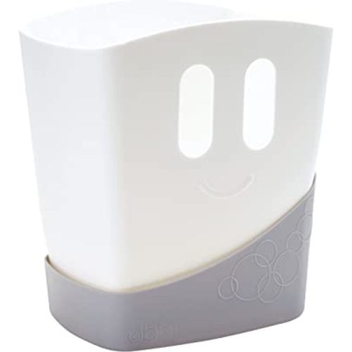 Ubbi Freestanding Bath Toy Organizer Bath Caddy with Removable Drying Bin and Scoop for Toddlers and Baby, Gray