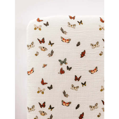 Butterfly Migration Crib Sheet