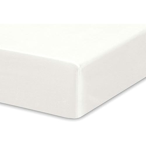 Crib Fitted Sheet by Pure Bamboo, Genuine 100% Organic Viscose Derived from Bamboo, Luxuriously Soft, Ultimate Cooling, Fits Standard Size Crib Mattress (White)