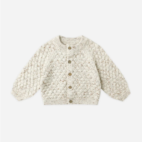 Bubble Knit Cardigan || Natural Confetti – Quincy Mae