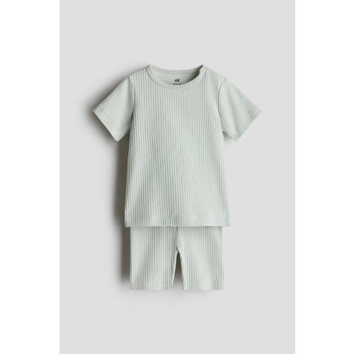 2-PIECE RIBBED COTTON SET