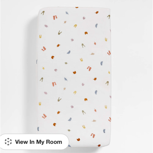 Supersoft Forest Animals Organic Cotton Baby Crib Fitted Sheet