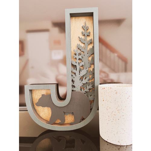 Alphabet letter sign| Layer letter sign| boy sign| Gift for him| sign| nursery wall art| baby sign| home decor| wood sign| home decor| decor