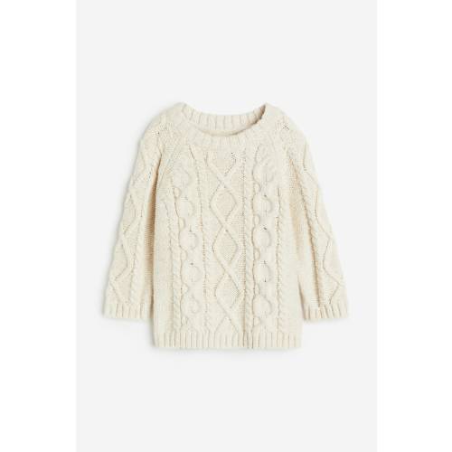 CABLE-KNIT SWEATER
