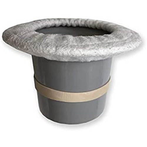 Top Hat Potty for Newborn Infant Potty Training | Elimination Communication | Includes 100% Cotton Undyed Fleece Cozy | Anti-Slip Rubber Band | for EC Baby Potty Training (Grey)