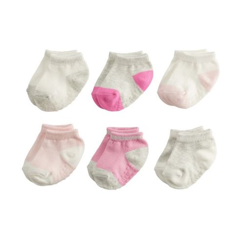 Baby / Toddler Girl Jumping Beans® 6-Pack Low Cut Grip Socks