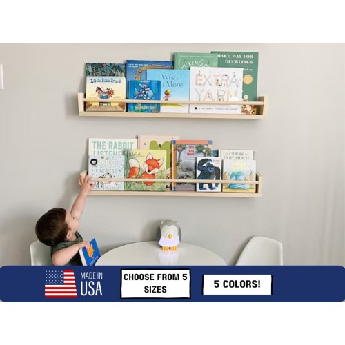 Nursery Bookshelf Nursery Shelves Children's Bookshelves Floating Shelves Bookshelves Kid's Bookshelf Nursery Decor Nursery Shelf Decor