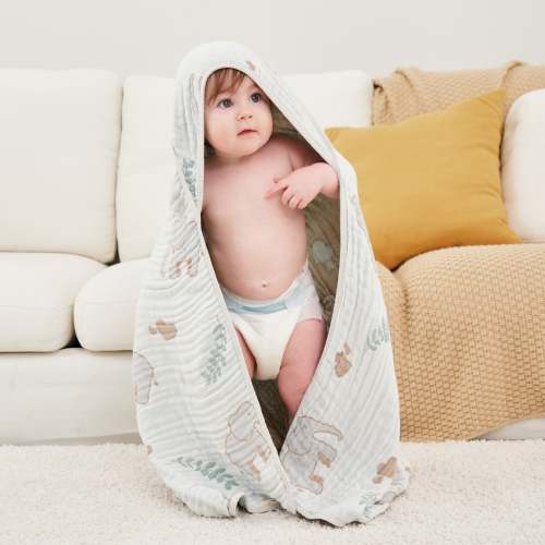 Elephant Forest Ultra Soft Muslin Baby Blanket – HardNok Muslin Cares