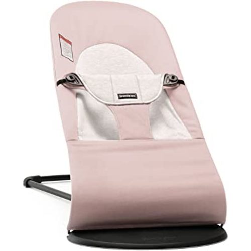 BABYBJORN Bouncer Balance Soft - Light Pink/Gray, Jersey Cotton