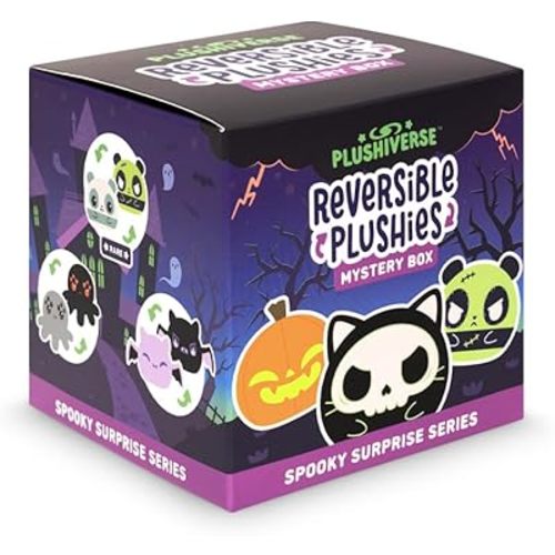 Teeturtle 3" Reversible Halloween Mystery Box Plushie - Spooky Surprise Series - Soft Cute Stuffed Animal Blind Box