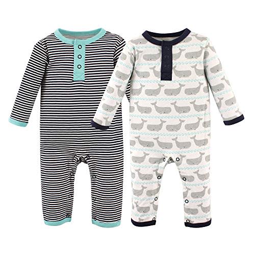Hudson Baby baby-girls Cotton Coveralls