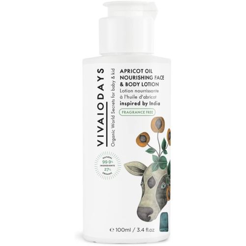 VIVAIODAYS Fragrance Free Apricot Oil Nourishing Face & Body Lotion