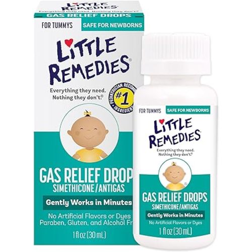 Little Remedies Gas Relief Drops, Natural Berry Flavor, Safe For Newborns, 1 fl oz - 1 Fl Oz (Pack of 1)