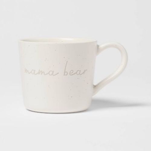 15oz Stoneware Mama Bear Mug - Threshold™: Mom Coffee Cup, Microwave & Dishwasher Safe, Hot Beverage Mugs