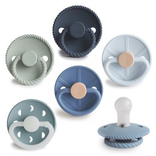 FRIGG Silicone Pacifier 6-Pack Earthy Wonder 6-18 months
