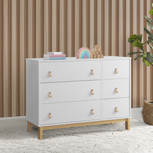 babyGap Legacy 6 Drawer Dresser - Bianca White/Natural
