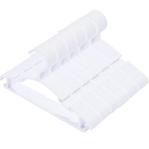 60 Pack White Baby Nursery Closet Hangers,Non-Slip Laundry Infant Pant Hanger for Newborn Clothes Gift,Ultra-Thin Child Coat Hanger for Girl Boy Toddler Kid
