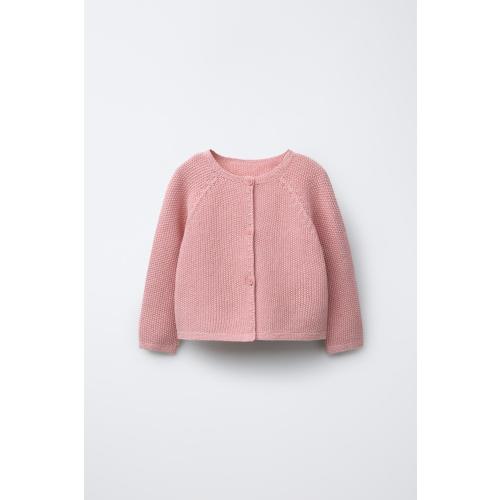 KNIT CARDIGAN - Pink | ZARA United States