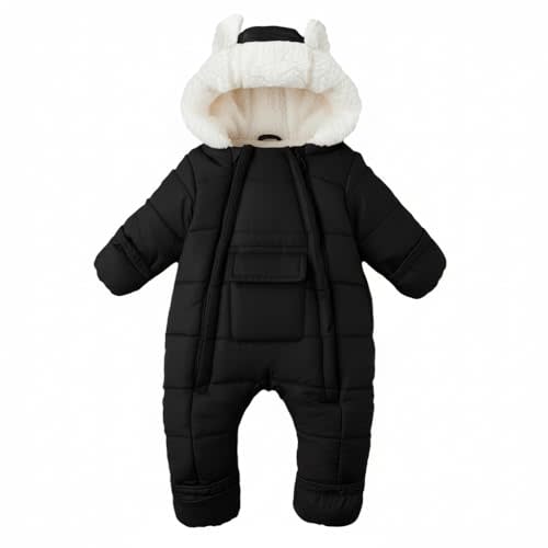 AiWMGL Baby Girls Boys Snowsuit Newborn Winter Clothes Jumpsuit Romper Infant Hooded Fleece Coat Jacket Outwear