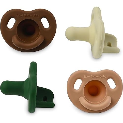 Soft Silicone Pacifiers – BPA-Free, One-Piece Soothie Design for Newborns & Toddlers 0–36 Months