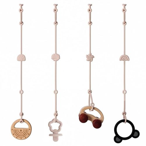 Andy Bear Toy Straps for Toddler Toy Safety Straps Silicone High Chair Toys Straps Toddler Bottle Straps for Strollers, High Chair, Car Seat, Stroller Accessories-Shifting Sand