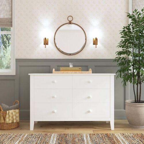 Carter's by DaVinci Morgan 6 Drawer Double Dresser - White
