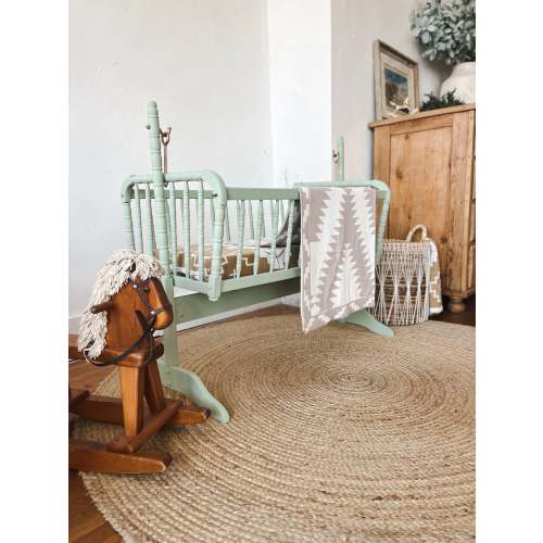Western Grande Gray + White Yonderosa Baby Blanket