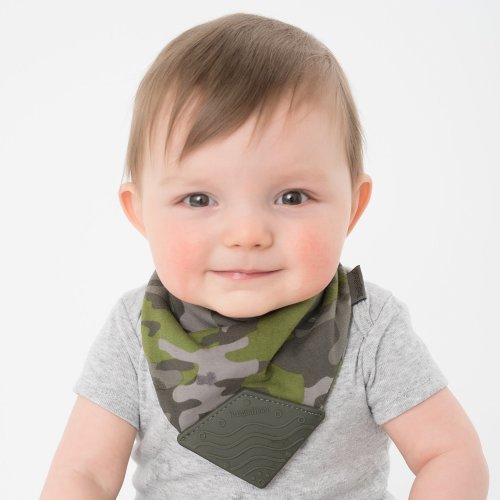 Bibs With Teether, 2-Pack Bandana Bibs by BooginHead, Unisex