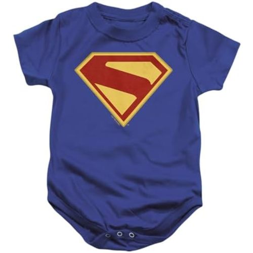 Popfunk Superman (2025) Logo Unisex Infant Snap Suit for Baby