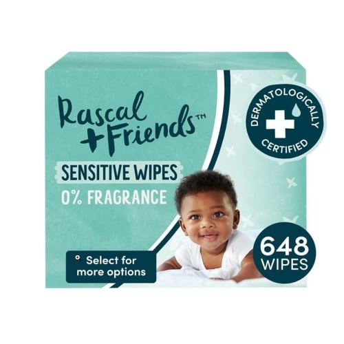 Rascal + Friends Sensitive Baby Wipes (648)