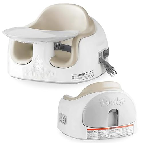 Bumbo 3-in-1 Baby Multi Seat Booster with Feeding Tray, 6-36 Months Old, Taupe